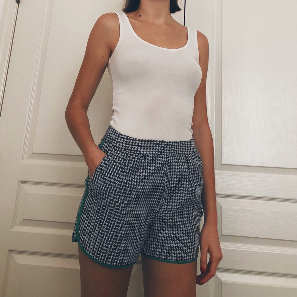🌸 Cremieux Navy/White Polyester Shorts NWOT 🌸